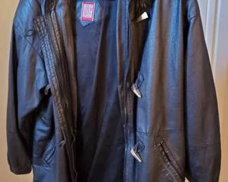 AM172Greg Bell Womens Leather Coat