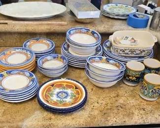 AM151VHand Painted Palermo Estanziela Dishes, Mexico