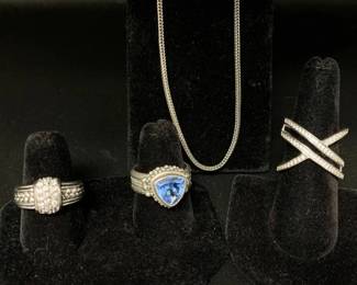 AM282VThree Beautiful Rings  Diamonds