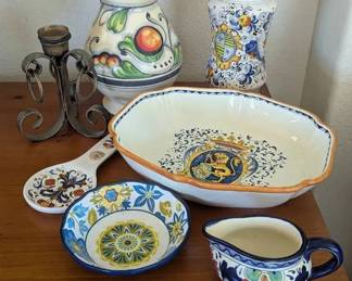 AM106French Faience Pottery, Italian Serveware  More