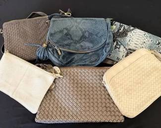 AM165Blue, Grey  White Handbag Lot