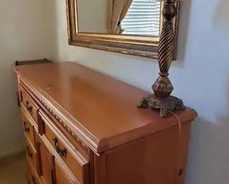 AM145Mirror, Dresser, Lamp
