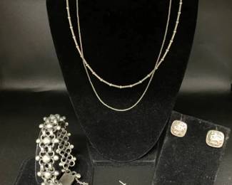 AM227VNice Variety of Silver Jewelry