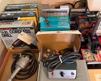 Power drills and dremels 