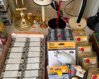 Table lamps and home hardware 
