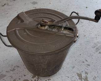 Antique hand crank bread maker
