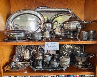 2 Shelves Silverplate