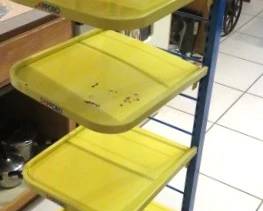 Vintage Sapporo Beer Metal Floor Display Rack 