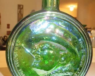 Vintage Wheaton Glass Teddy Roosevelt Decanter Bottle