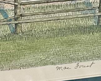 Framed/Matted/Signed/Numbered “Grandmas Special Place by Mac Foust , 21/500