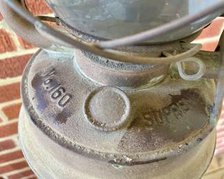 ANTIQUE EMBURY MFG CO SUPREME NO. 160 LANTERN, WARSAW, NY