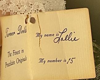 JUDITH TURNER PORCELAIN DOLL "LOLLIE" #15