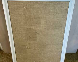 BURLAP COVERED MEMO BOARD