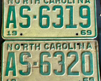 1969 Sequential NC Tags