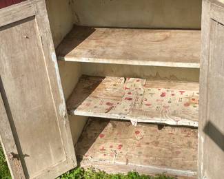 ANTIQUE "CHIPPY" CABINET