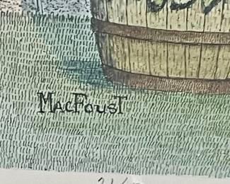 Framed/Matted/Signed/Numbered “Grandmas Special Place by Mac Foust, 21/500