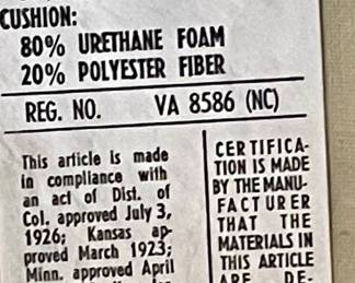 UPHOLSTERED WING CHAIR BY CTI