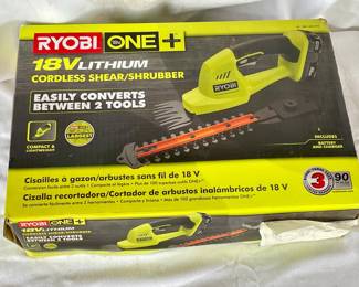 *NEW RYOBI ONE+ 18V CORDLESS SHEAR/SHRUBBER