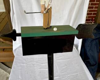 "GOLFER" HOUSE NUMBER SIGN