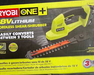 RYOBI ONE+ CORDLESS SHEAR/SHRUBBER
