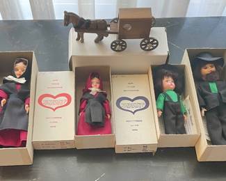LANCASTER, PA AMISH DOLLS, HORSE/BUGGY