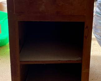 Vintage Cabinet - Door needs to be remounted.