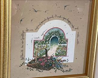 FRAMED/MATTED D. MORGAN PRINT 1994