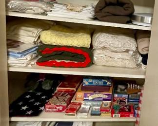 Miscellaneous Linens, Games, Cards