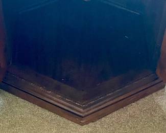 VINTAGE HEXAGON END TABLE