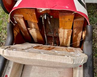 VINTAGE 1963 STARR ELECTRIC SPONSORED SOAP BOX DERBY CAR - WON 3 OF 4 RACES w/HELMET