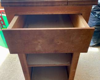 Vintage Cabinet - Door needs to be remounted.