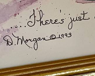 FRAMED D. MORGAN PRINT 1993