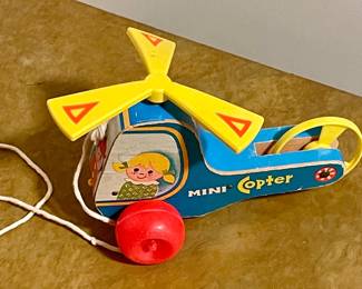 VINTAGE FISHER-PRICE #448 MINI COPTER TOY