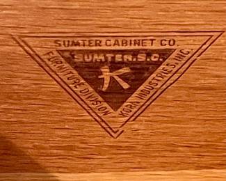 VINTAGE SUMTER FURNITURE CO. DRESSER/MIRROR