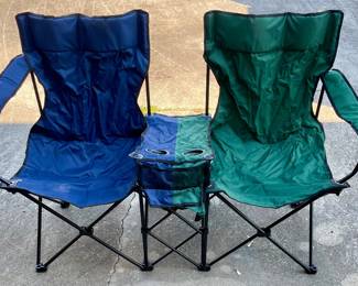 **Like New Double Folding Bench w/Console