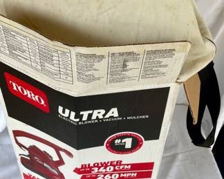 TORO ULTRA BLOWER WITH BAGGER