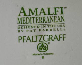 VINTAGE PFALTZGRAFF "AMALFI MEDITERRANEAN" 57-PCS