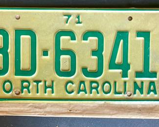 1971 NC Tag