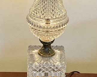 CRYSTAL/BRASS LAMP (2-AVAILABLE)
