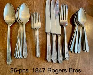 26-pcs   1847 ROGERS BROS. “LEGACY” FLATWARE (1928)