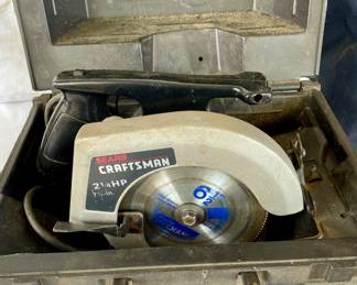 CRAFTSMAN 2 1/4 HP CIRCULAR SAW W/CASE