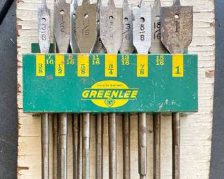 VINTAGE GREENLINE PADDLE BLADE SET w/RACK