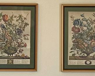 FRAMED FLOWER MONTH PRINTS