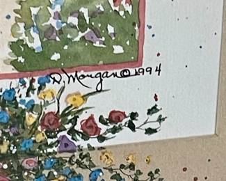FRAMED/MATTED D. MORGAN PRINT 1994
