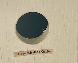 WHIMSICAL "GOLF" BIRDHOUSE DECOR