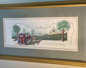 FRAMED/MATTED D. MORGAN PRINT 1995