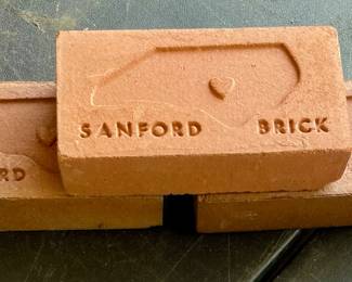 VINTAGE SANFORD BRICK SAMPLES/PAPERWEIGHTS
