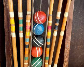 Vintage Croquet Set