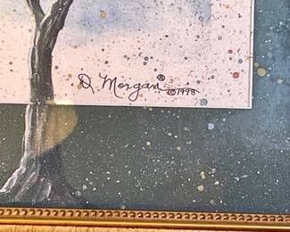 FRAMED/MATTED D. MORGAN PRINT 1998
