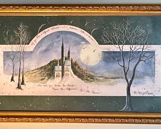 FRAMED/MATTED D. MORGAN PRINT 1998